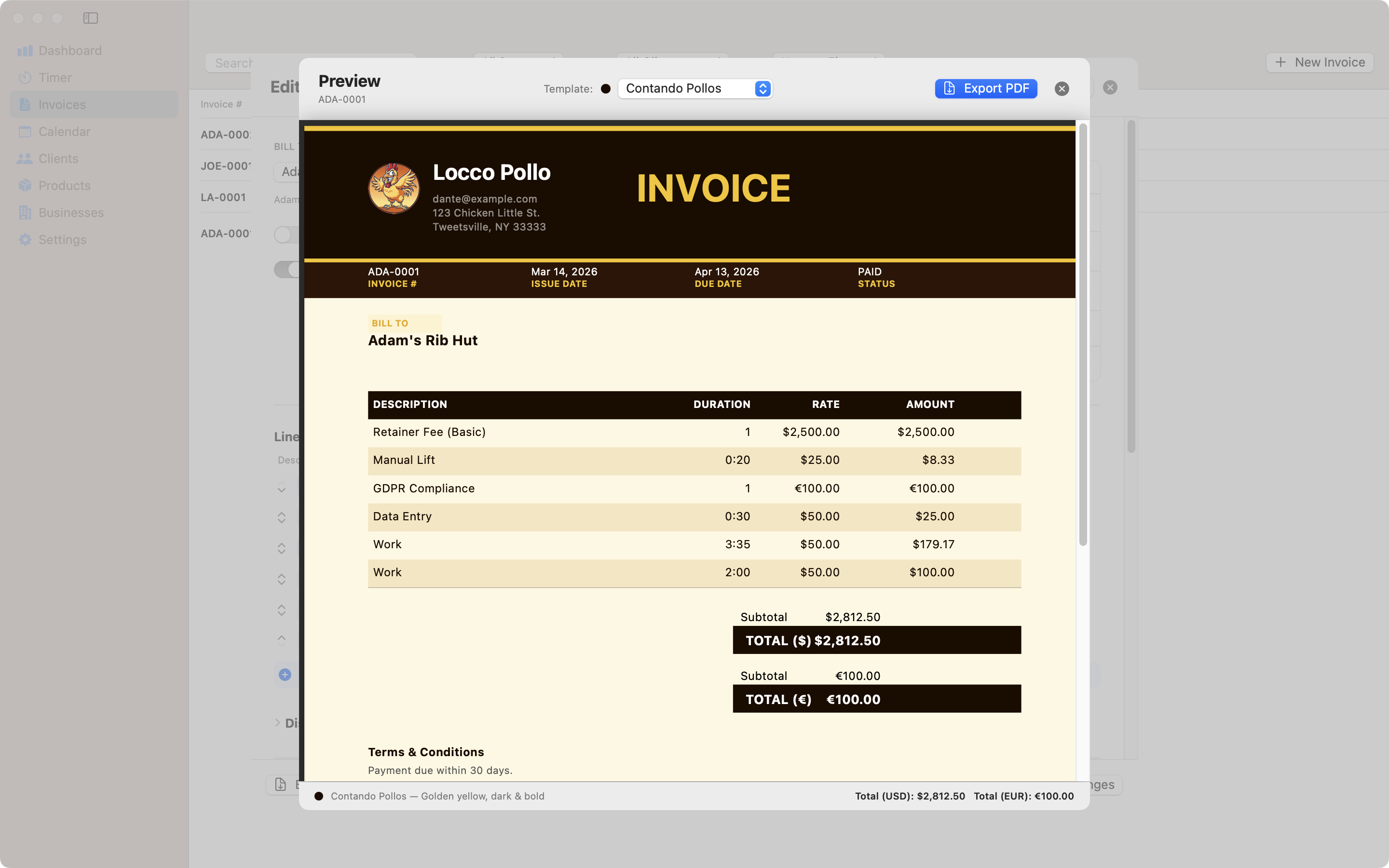 Invoice Template 15